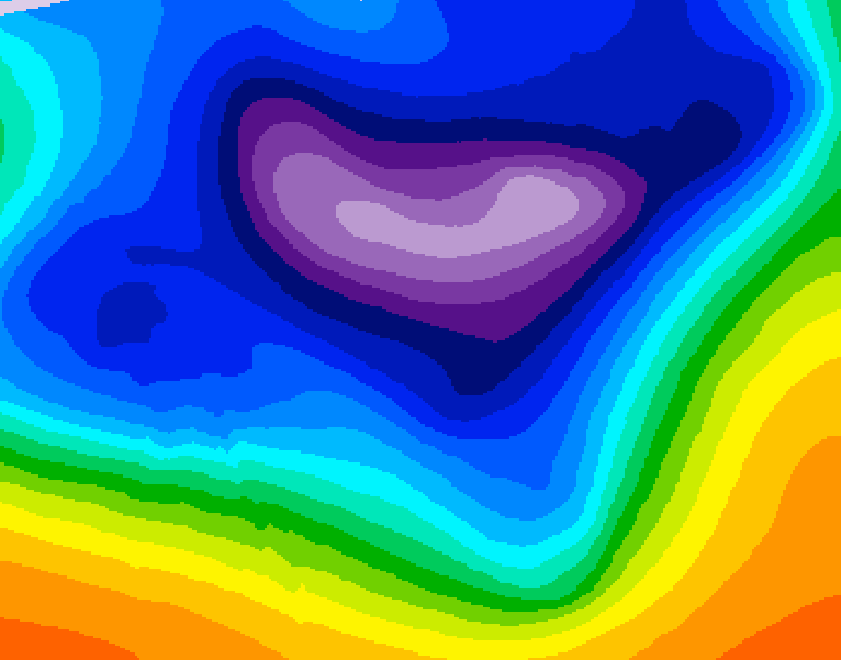 GDPS 500 millibar geopotential height 144 hour forecast chart for Canada based on 2025/12/13 1200Z data