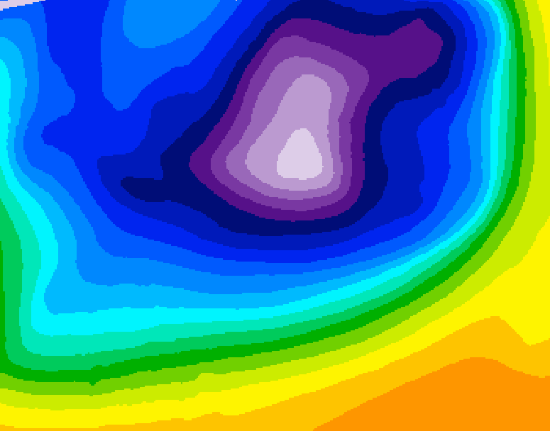 GDPS 500 millibar geopotential height 204 hour forecast chart for Canada based on 2025/12/13 1200Z data