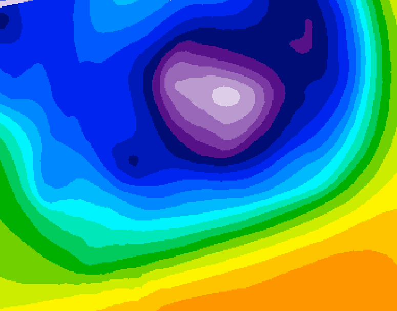 GDPS 500 millibar geopotential height 228 hour forecast chart for Canada based on 2025/12/13 1200Z data