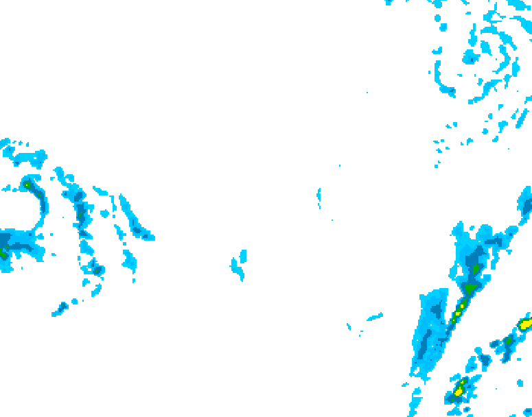 GDPS precipitation 042 hour forecast chart for Canada based on 2025/12/13 0000Z data