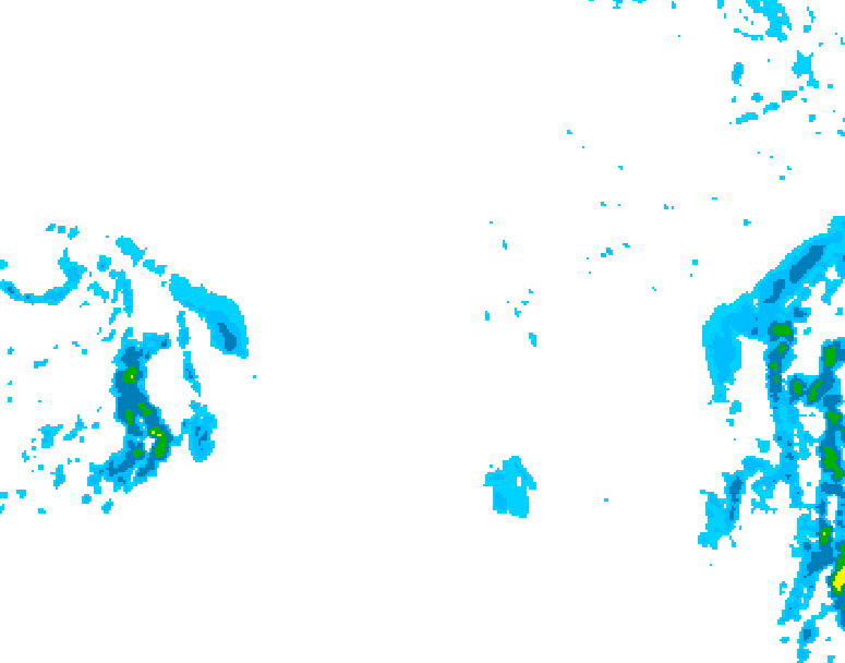 GDPS precipitation 060 hour forecast chart for Canada based on 2025/12/13 0000Z data