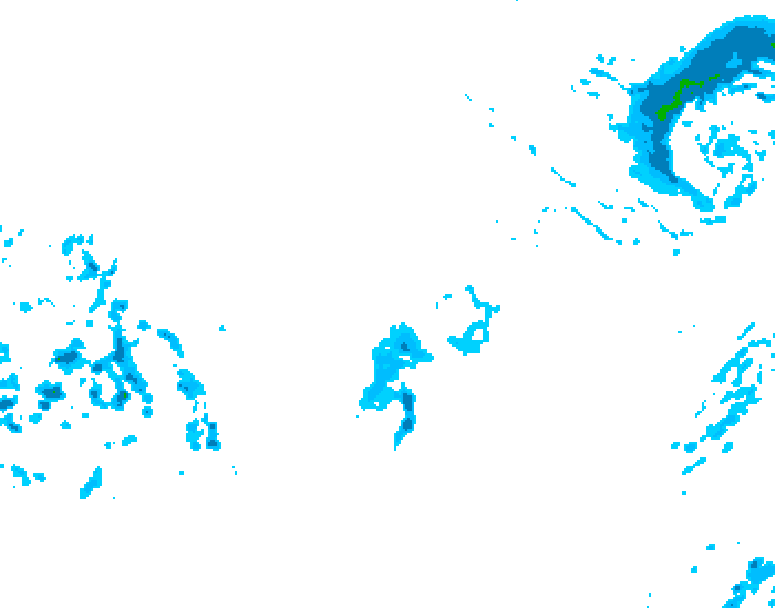 GDPS precipitation 090 hour forecast chart for Canada based on 2025/12/13 0000Z data