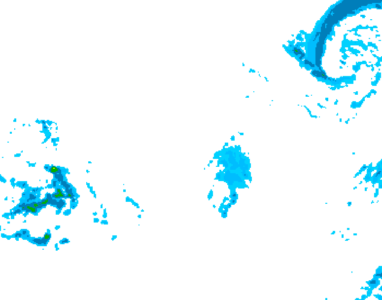 GDPS precipitation 096 hour forecast chart for Canada based on 2025/12/13 0000Z data