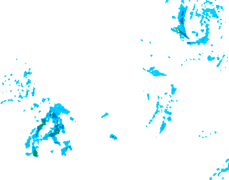 GDPS precipitation 108 hour forecast chart for Canada based on 2025/12/13 0000Z data