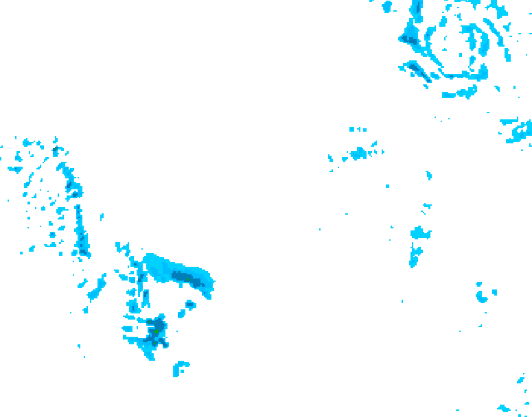 GDPS precipitation 114 hour forecast chart for Canada based on 2025/12/13 0000Z data