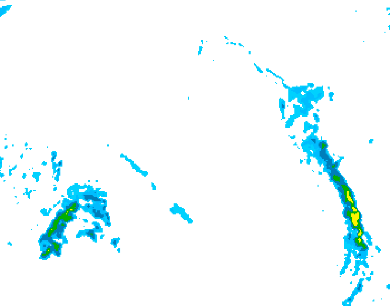 GDPS precipitation 174 hour forecast chart for Canada based on 2025/12/13 0000Z data