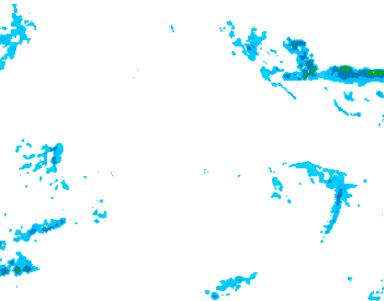 GDPS precipitation 222 hour forecast chart for Canada based on 2025/12/13 0000Z data