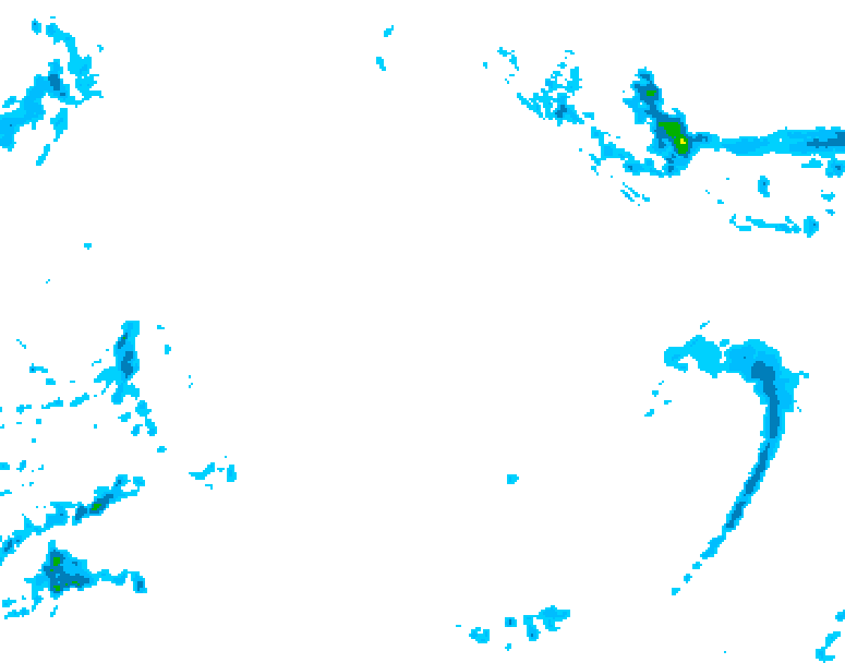 GDPS precipitation 228 hour forecast chart for Canada based on 2025/12/13 0000Z data