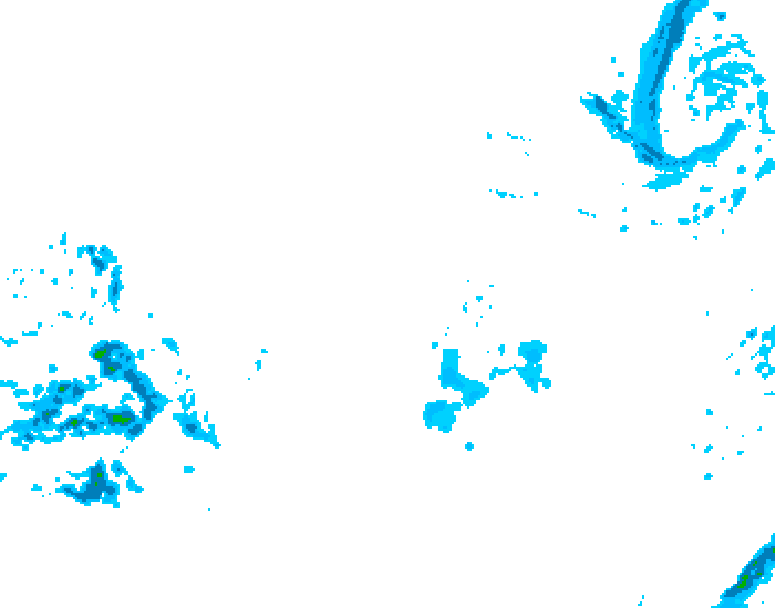 GDPS precipitation 084 hour forecast chart for Canada based on 2025/12/13 1200Z data