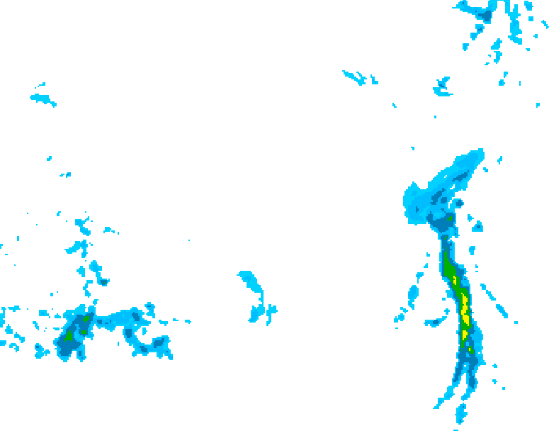 GDPS precipitation 156 hour forecast chart for Canada based on 2025/12/13 1200Z data
