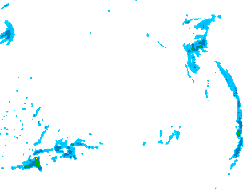 GDPS precipitation 180 hour forecast chart for Canada based on 2025/12/13 1200Z data