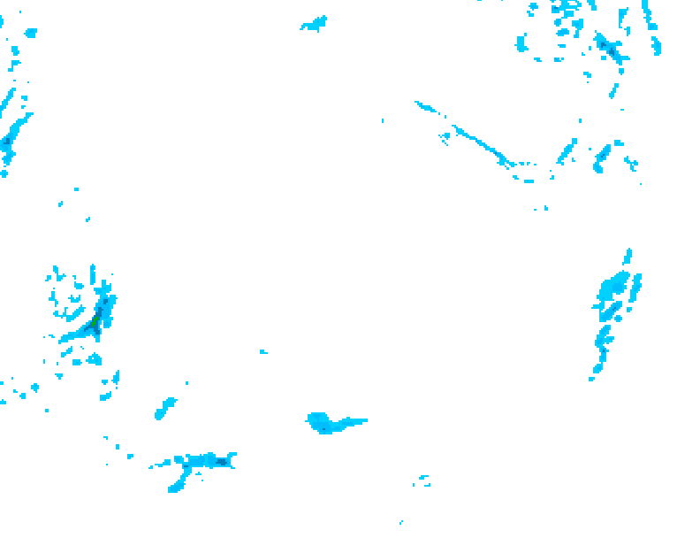 GDPS precipitation 222 hour forecast chart for Canada based on 2025/12/13 1200Z data