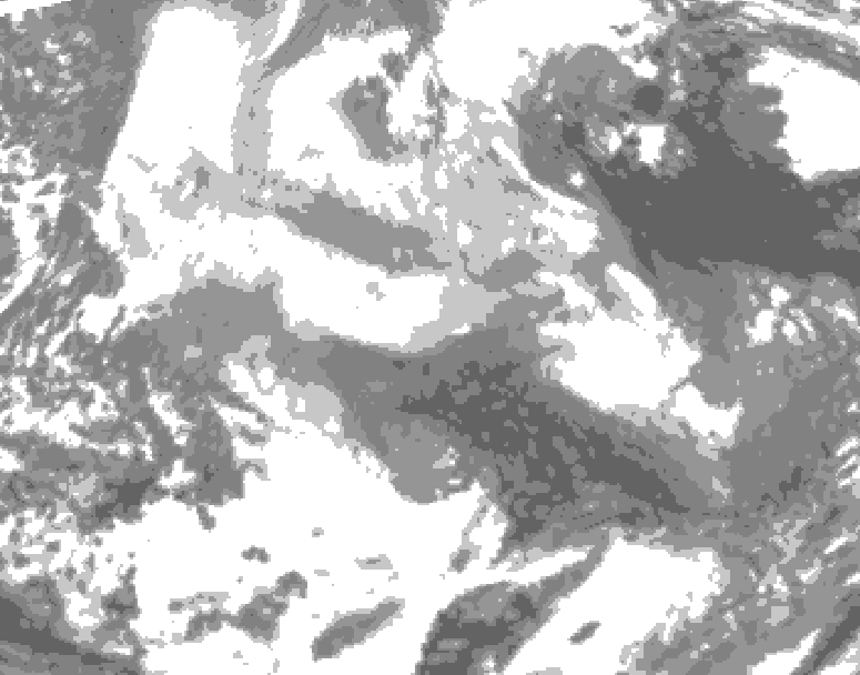 GDPS total cloud 204 hour forecast chart for Canada based on 2025/12/13 0000Z data