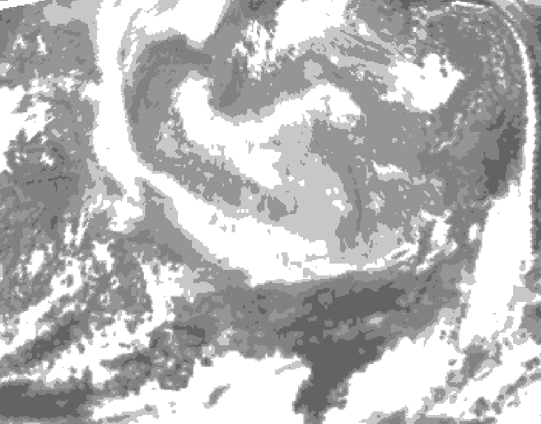 GDPS total cloud 204 hour forecast chart for Canada based on 2025/12/13 1200Z data