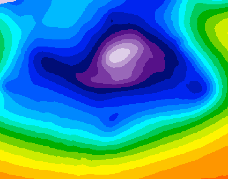 GDPS 500 millibar geopotential height 168 hour forecast chart for Canada based on 2025/12/14 0000Z data