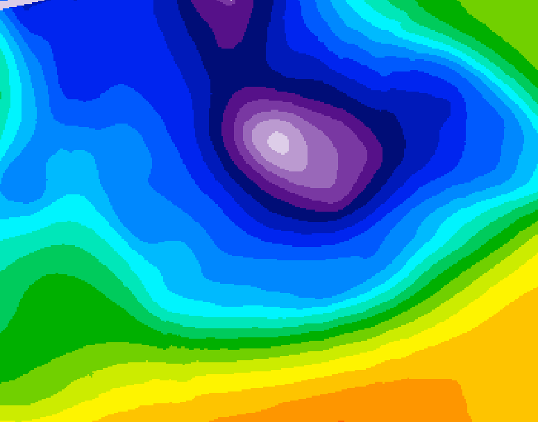 GDPS 500 millibar geopotential height 240 hour forecast chart for Canada based on 2025/12/14 0000Z data