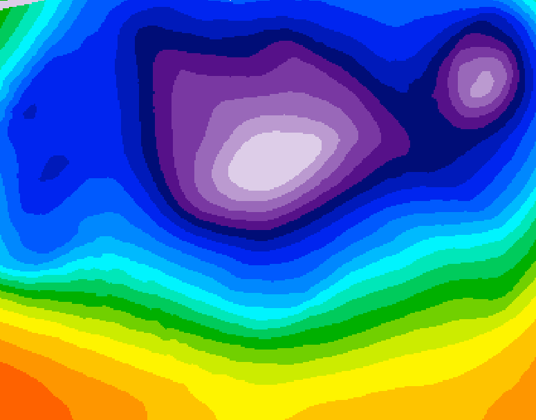 GDPS 500 millibar geopotential height 060 hour forecast chart for Canada based on 2025/12/14 1200Z data