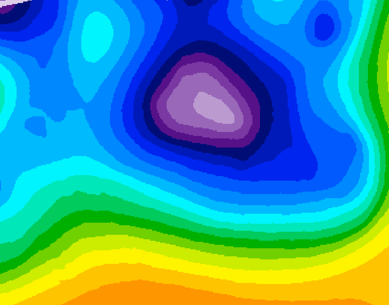 GDPS 500 millibar geopotential height 240 hour forecast chart for Canada based on 2025/12/14 1200Z data