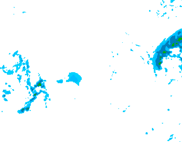 GDPS precipitation 048 hour forecast chart for Canada based on 2025/12/14 0000Z data