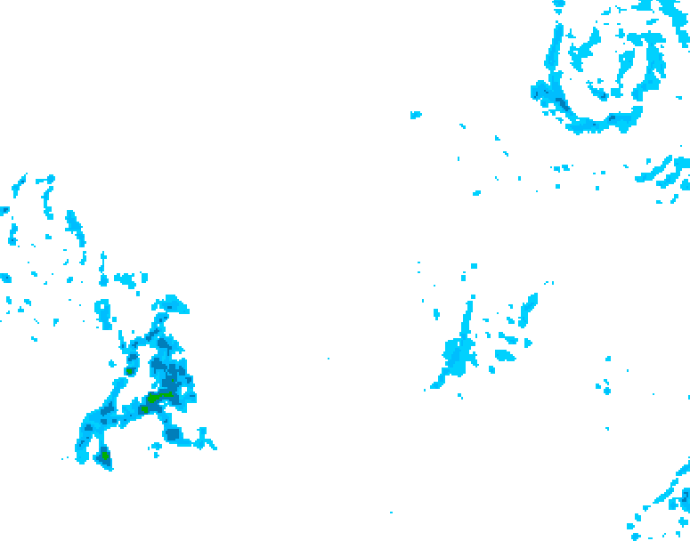 GDPS precipitation 084 hour forecast chart for Canada based on 2025/12/14 0000Z data