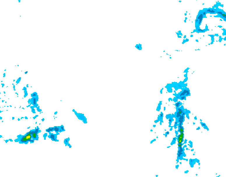GDPS precipitation 132 hour forecast chart for Canada based on 2025/12/14 0000Z data