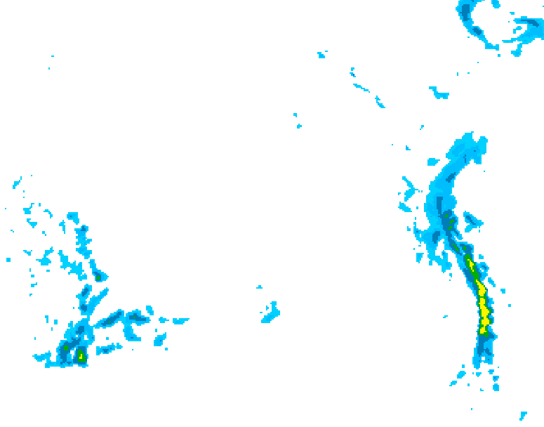 GDPS precipitation 144 hour forecast chart for Canada based on 2025/12/14 0000Z data