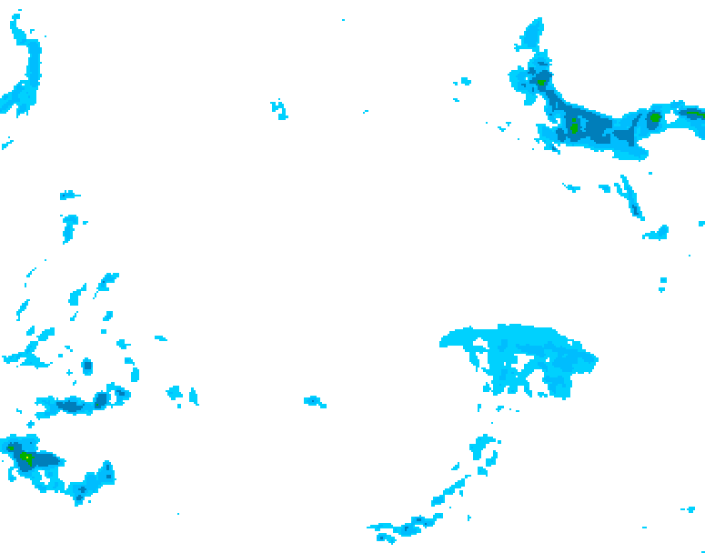 GDPS precipitation 180 hour forecast chart for Canada based on 2025/12/14 0000Z data