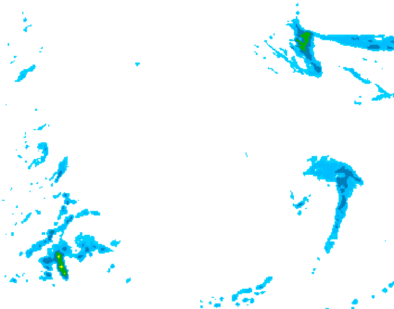 GDPS precipitation 192 hour forecast chart for Canada based on 2025/12/14 0000Z data