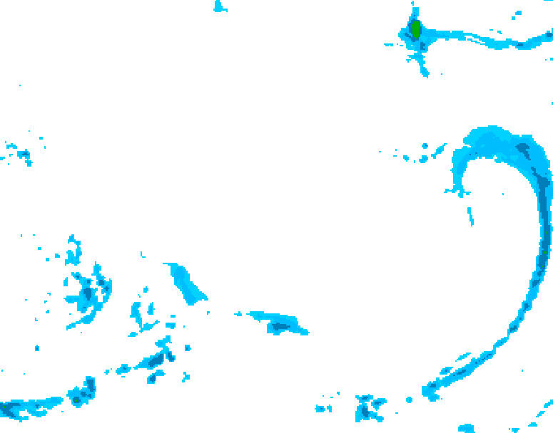 GDPS precipitation 210 hour forecast chart for Canada based on 2025/12/14 0000Z data