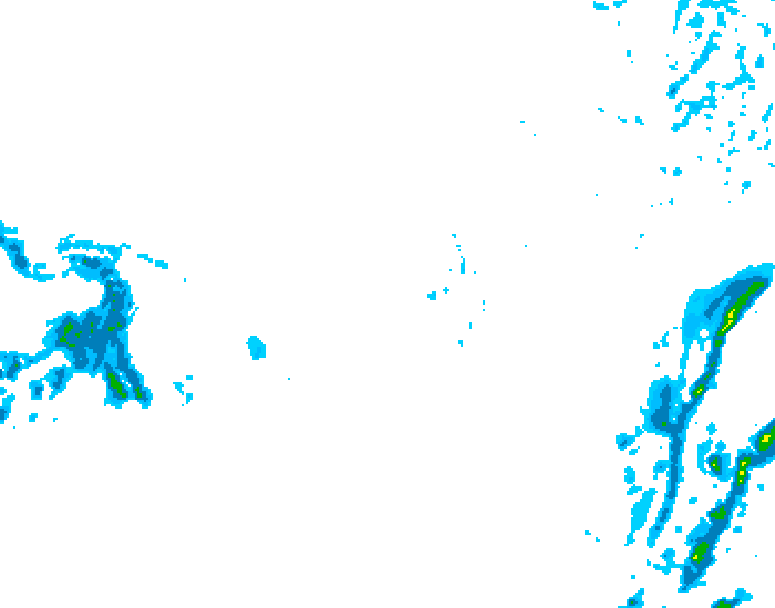 GDPS precipitation 012 hour forecast chart for Canada based on 2025/12/14 1200Z data