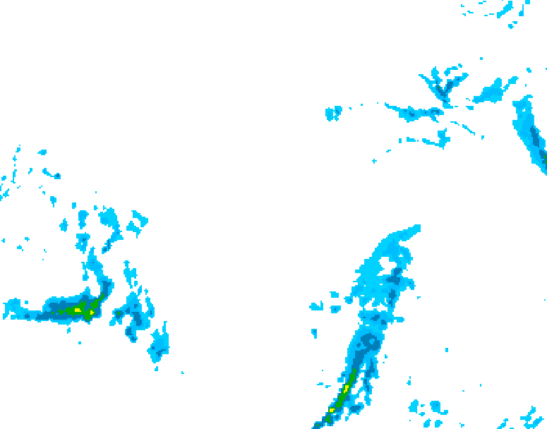 GDPS precipitation 108 hour forecast chart for Canada based on 2025/12/14 1200Z data