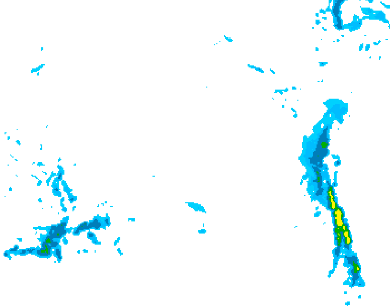 GDPS precipitation 132 hour forecast chart for Canada based on 2025/12/14 1200Z data