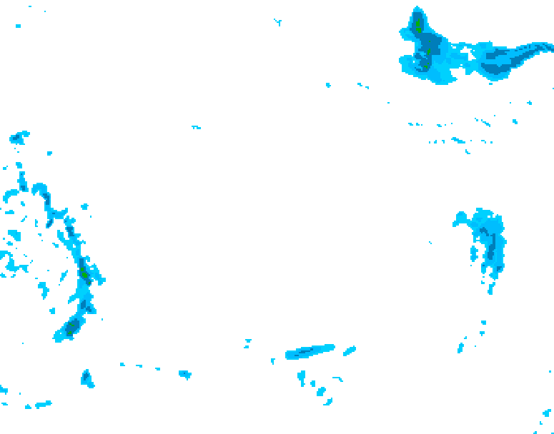 GDPS precipitation 180 hour forecast chart for Canada based on 2025/12/14 1200Z data