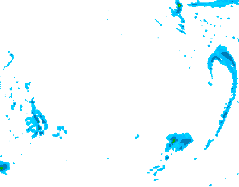 GDPS precipitation 198 hour forecast chart for Canada based on 2025/12/14 1200Z data