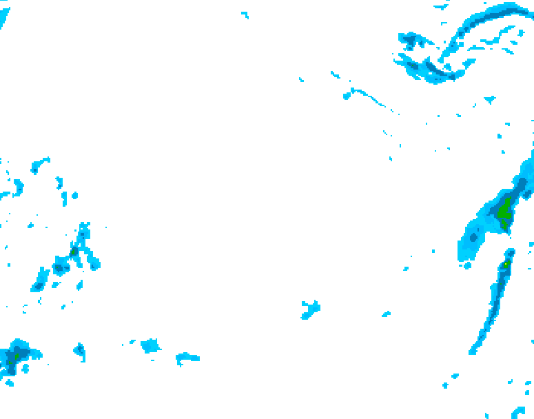 GDPS precipitation 222 hour forecast chart for Canada based on 2025/12/14 1200Z data