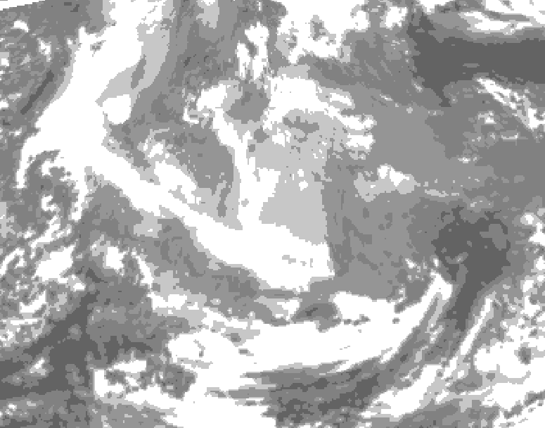 GDPS total cloud 192 hour forecast chart for Canada based on 2025/12/14 0000Z data
