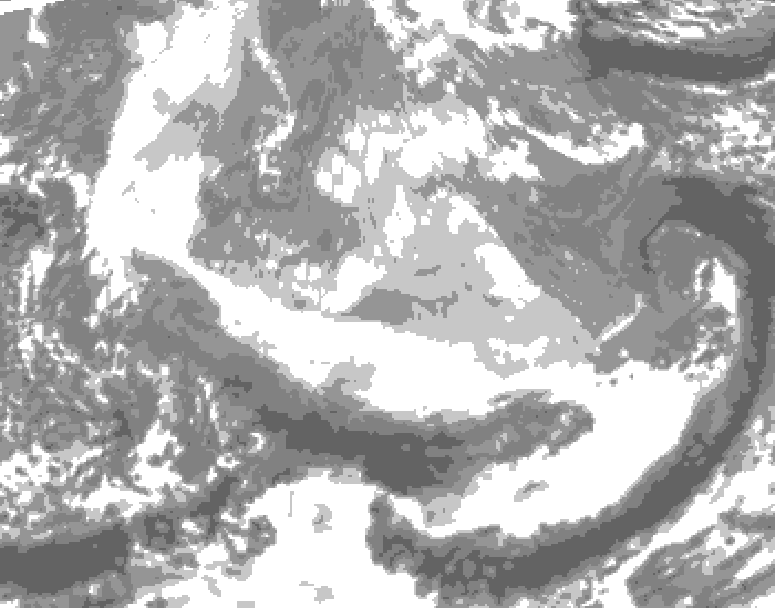 GDPS total cloud 210 hour forecast chart for Canada based on 2025/12/14 0000Z data