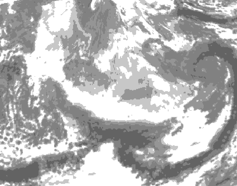 GDPS total cloud 216 hour forecast chart for Canada based on 2025/12/14 0000Z data