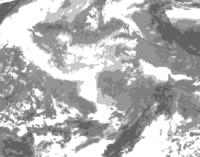 GDPS total cloud 168 hour forecast chart for Canada based on 2025/12/14 1200Z data