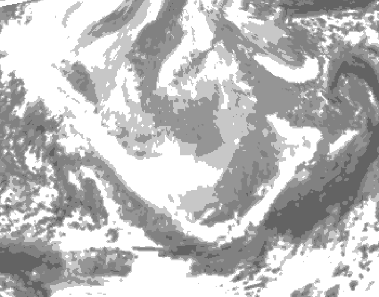 GDPS total cloud 204 hour forecast chart for Canada based on 2025/12/14 1200Z data