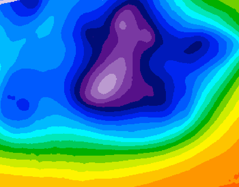 GDPS 500 millibar geopotential height 168 hour forecast chart for Canada based on 2025/12/15 0000Z data