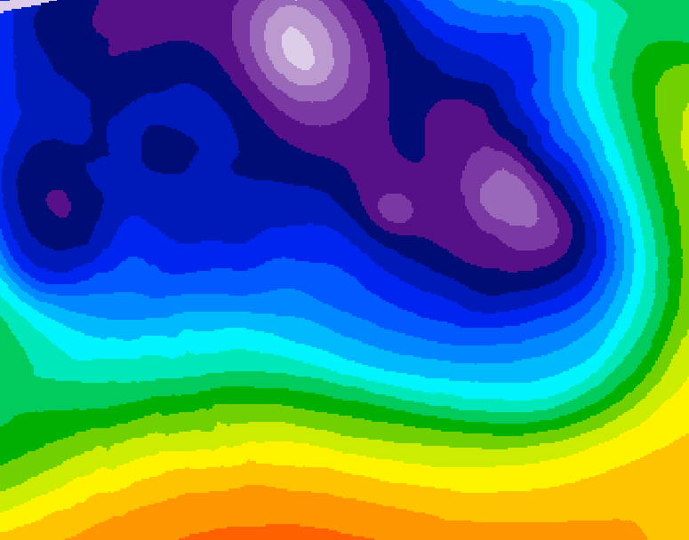 GDPS 500 millibar geopotential height 234 hour forecast chart for Canada based on 2025/12/15 0000Z data