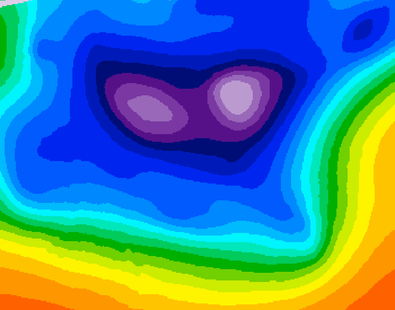 GDPS 500 millibar geopotential height 108 hour forecast chart for Canada based on 2025/12/15 1200Z data