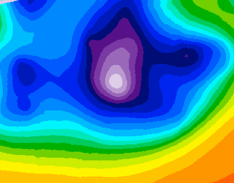 GDPS 500 millibar geopotential height 156 hour forecast chart for Canada based on 2025/12/15 1200Z data