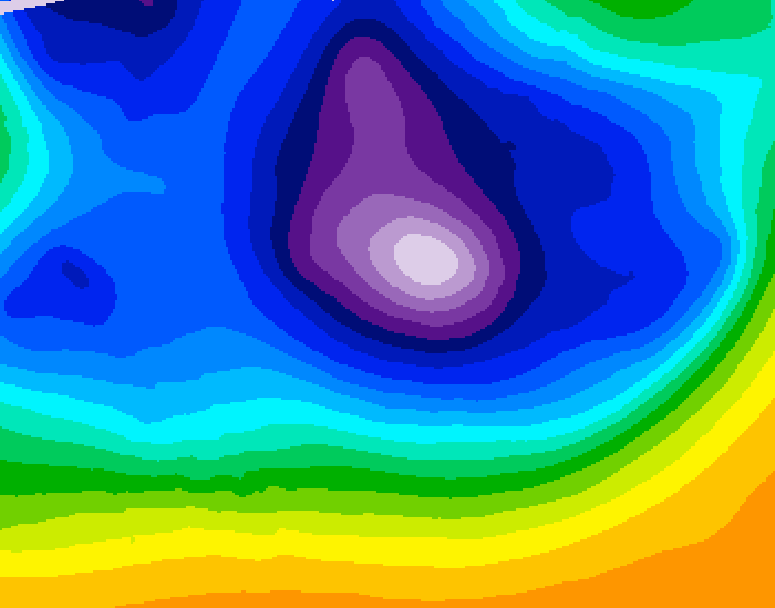 GDPS 500 millibar geopotential height 174 hour forecast chart for Canada based on 2025/12/15 1200Z data