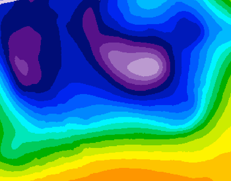 GDPS 500 millibar geopotential height 228 hour forecast chart for Canada based on 2025/12/15 1200Z data