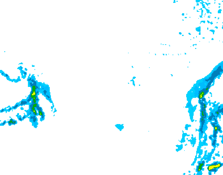 GDPS precipitation 006 hour forecast chart for Canada based on 2025/12/15 0000Z data