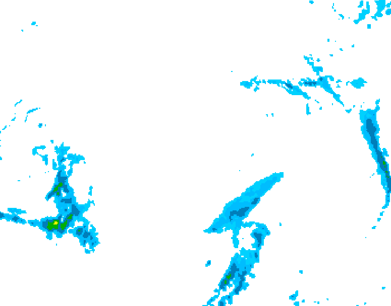 GDPS precipitation 090 hour forecast chart for Canada based on 2025/12/15 0000Z data