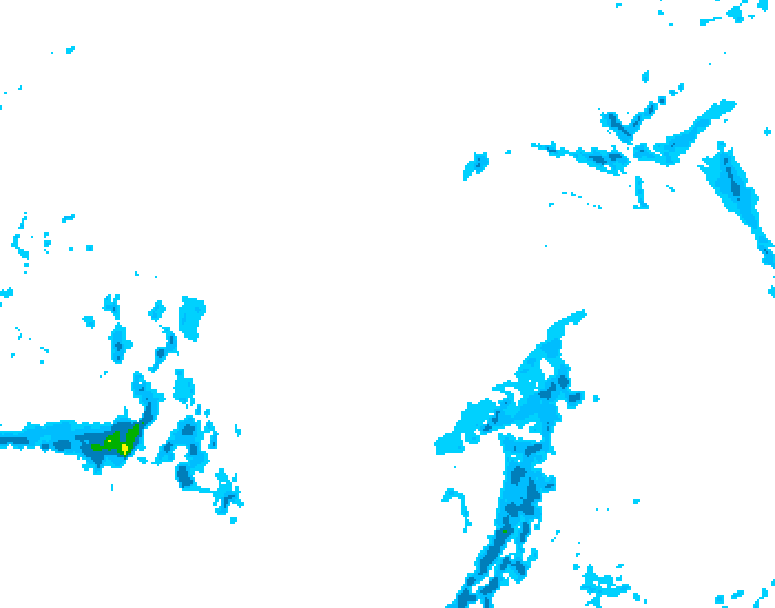 GDPS precipitation 096 hour forecast chart for Canada based on 2025/12/15 0000Z data