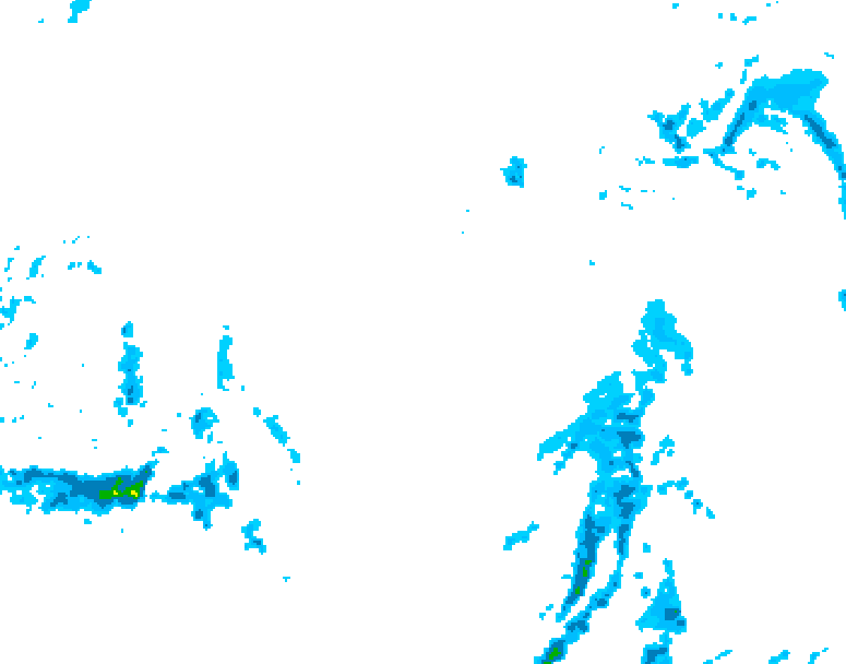 GDPS precipitation 102 hour forecast chart for Canada based on 2025/12/15 0000Z data